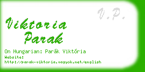 viktoria parak business card